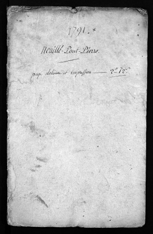 Collection du greffe. Baptêmes, mariages, sépultures, 1791