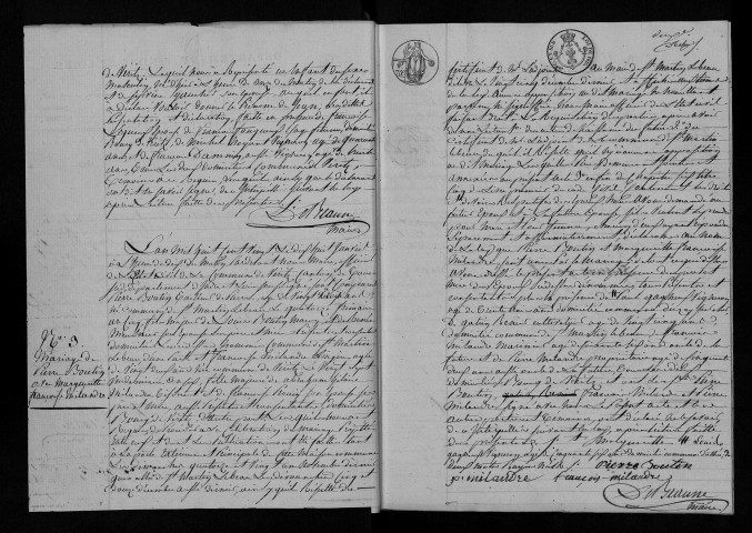 Naissances, mariages, décès, 1820-1836