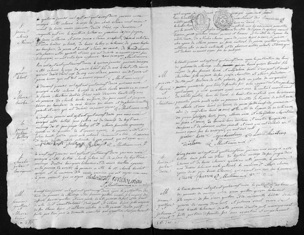 Collection du greffe. Baptêmes, mariages, sépultures, 1792