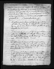 Collection du greffe. Baptêmes, mariages, sépultures, 1742-1743
