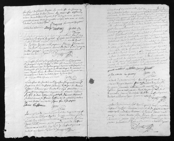 Collection du greffe. Baptêmes, mariages, sépultures, 1759