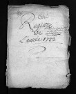 Collection du greffe. Baptêmes, mariages, sépultures, 1723 - Les années 1693-1722 sont lacunaires dans cette collection