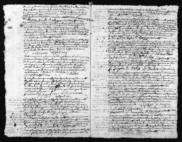 Collection du greffe. Baptêmes, mariages, sépultures, 1783