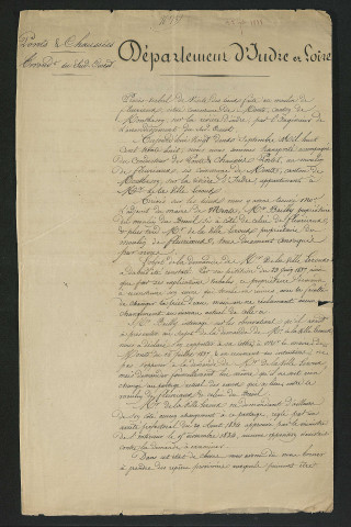 Procès-verbal de visite du moulin des Fleuriaux (22 septembre 1838)