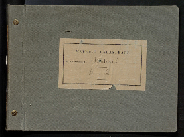 Table des comptes de la matrice. Comptes actifs personnes morales et A - G.