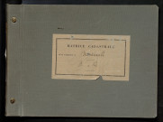 Table des comptes de la matrice. Comptes actifs personnes morales et A - G.