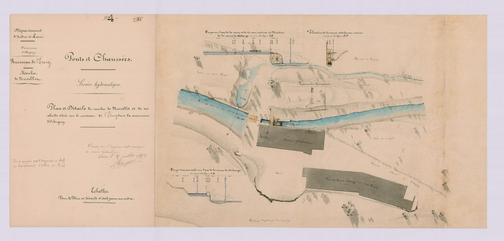 Plan et détails (15 juillet 1852)