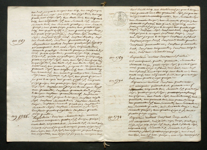 État sommaire des répertoires et minutes de M. Bernard dressé le 31 janvier 1812