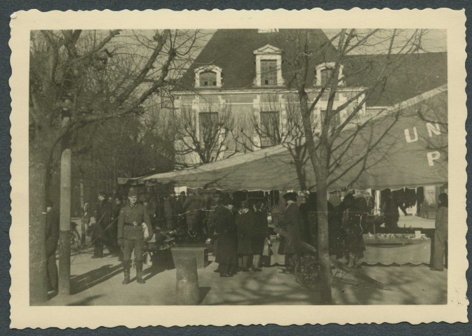 Richelieu (Indre-et-Loire). Jour de marché.