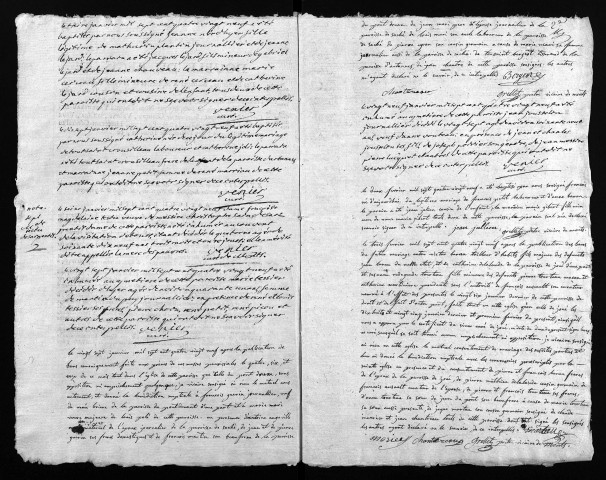 Collection du greffe. Baptêmes, mariages, sépultures, 1789