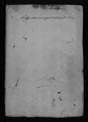 Naissances, mariages, décès, an III-an V