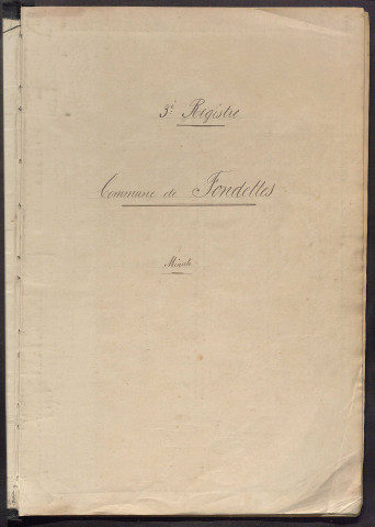 Matrice des propriétés non bâties, fol. 1197 à 1796.