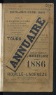 Annuaire du département d'Indre-et-Loire - 1886.