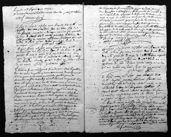 Collection du greffe. Baptêmes, mariages, sépultures, 1770