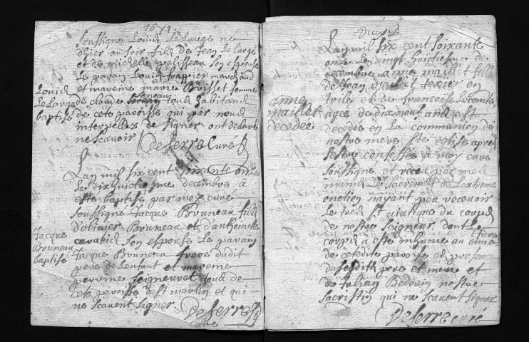 Collection communale. Baptêmes, mariages, sépultures, 1671-1673