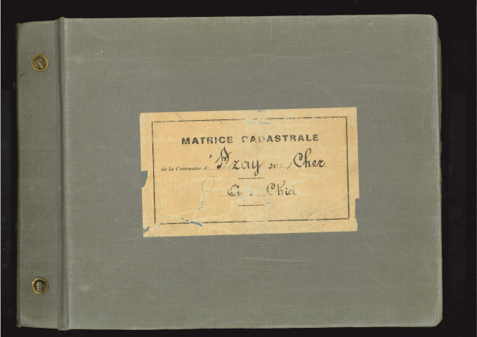 Table des comptes de la matrice. Comptes actifs personnes morales et A - Che.