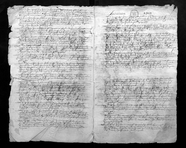 Collection du greffe. Baptêmes, mariages, sépultures, 1680