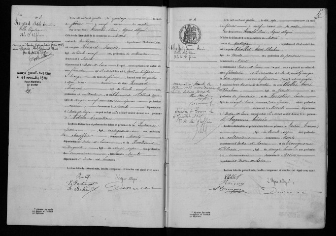 Naissances, 1904-1905