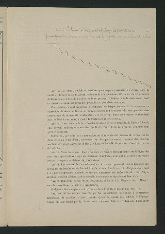 Curage de l'Indre entre le confluent de la boire du Grillon et les moulons d'Aunay (18 juin 1874)
