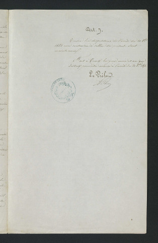 Arrêté (15 avril 1853)