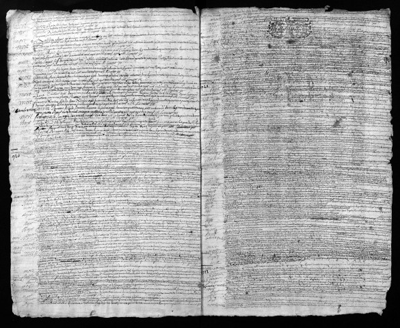Collection du greffe. Baptêmes, mariages, sépultures, 1718-1722