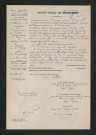 Procès-verbal de reconnaissance (15 janvier 1902)