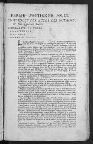 1736 (5 octobre)-1738 (1er avril)