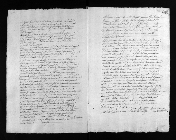 Collection du greffe. Baptêmes, mariages, sépultures, 1780