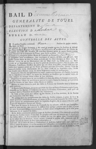 1745 (1er février)-1746 (27 juillet)