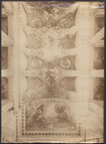 Versailles. Château, voûte peinte de la chapelle royale.