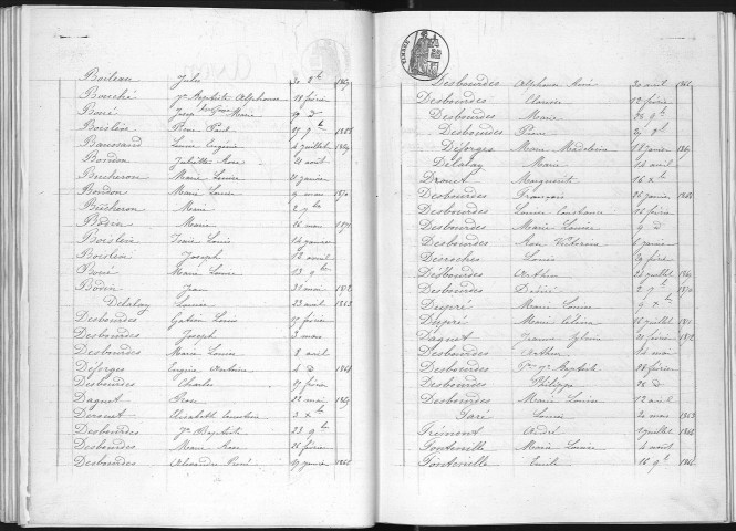 Naissances, mariages, décès