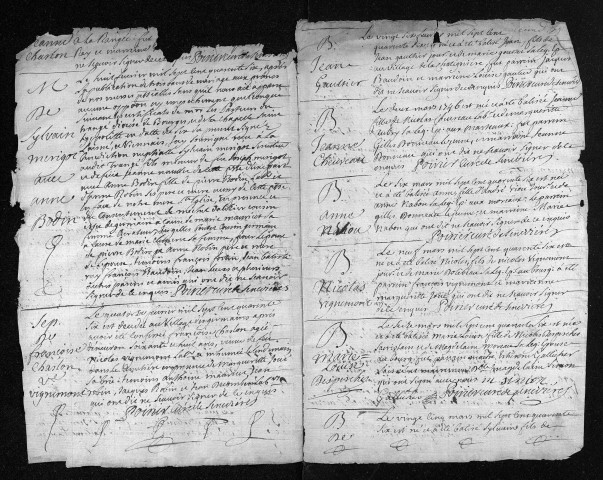 Baptêmes, mariages, sépultures, 1746