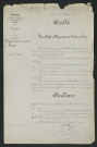 Arrêté relatif à la pétition de M. Leblond concernant le relèvement du niveau légal (17 septembre 1857)