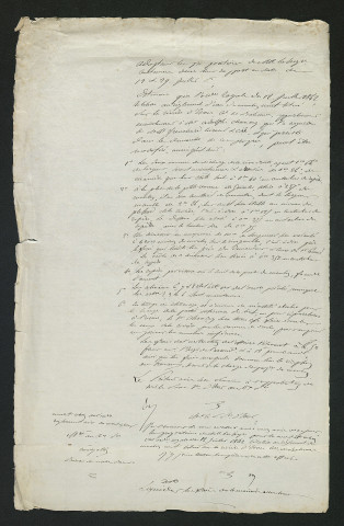 Modification du règlement d'eau du 12 juillet 1842 (2 octobre 1843)