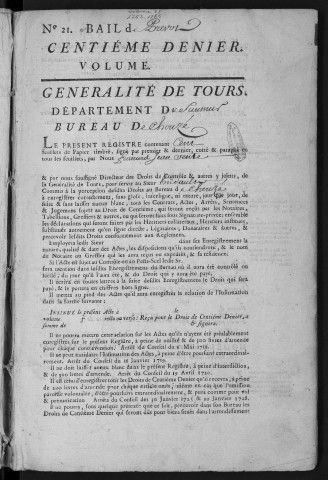 1763 (13 juin)-1765 (29 janvier)