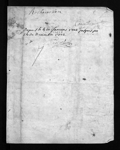 Baptêmes, mariages, sépultures, 1702