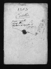 Collection du greffe. Baptêmes, mariages, sépultures, 1763