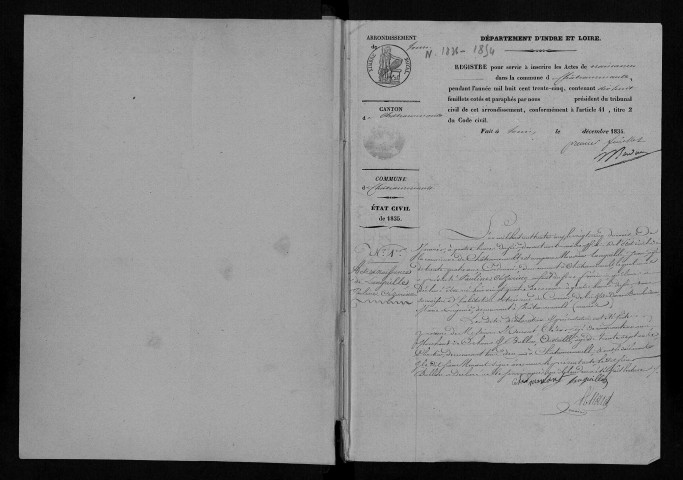 Naissances, 1836-1854