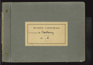 Table des comptes de la matrice. Comptes actifs personnes morales et A - L.