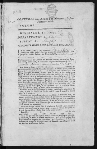 1784 (1er mars)-1786 (25 septembre)