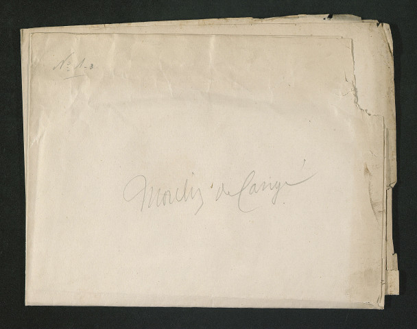 Plan du moulin de Cangé