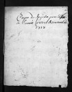 Collection du greffe. Baptêmes, mariages, sépultures, 1737-1738