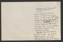 Pièce écrite relative à la maison dite du "Croissant" au 11 rue Constantine.