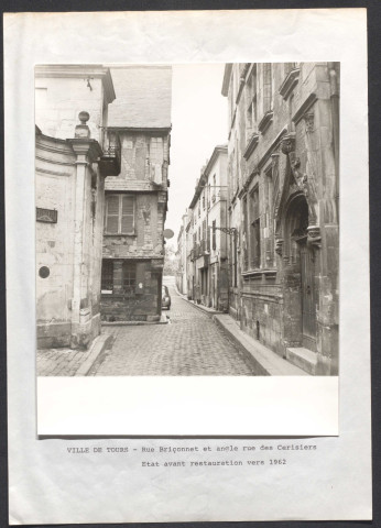 Rue Briçonnet et angle rue des Cerisiers.
