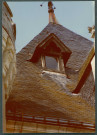 Monts, château de Candé : toiture.