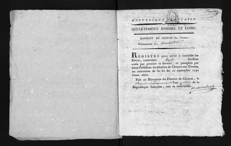 Décès, an IV