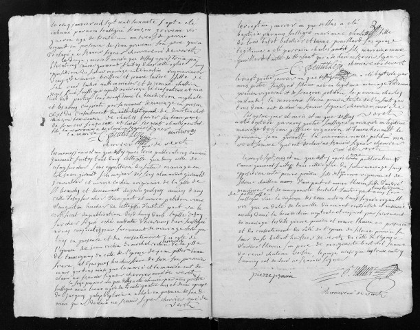 Collection du greffe. Baptêmes, mariages, sépultures, 1767