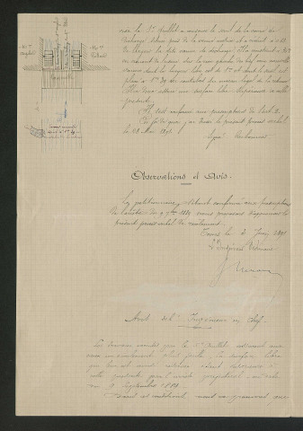 Procès-verbal de récolement (28 mai 1891)