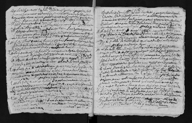 Collection communale. Baptêmes, mariages, sépultures, 1717-1734