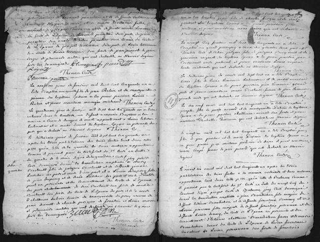 Collection du greffe. Baptêmes, mariages, sépultures, 1751